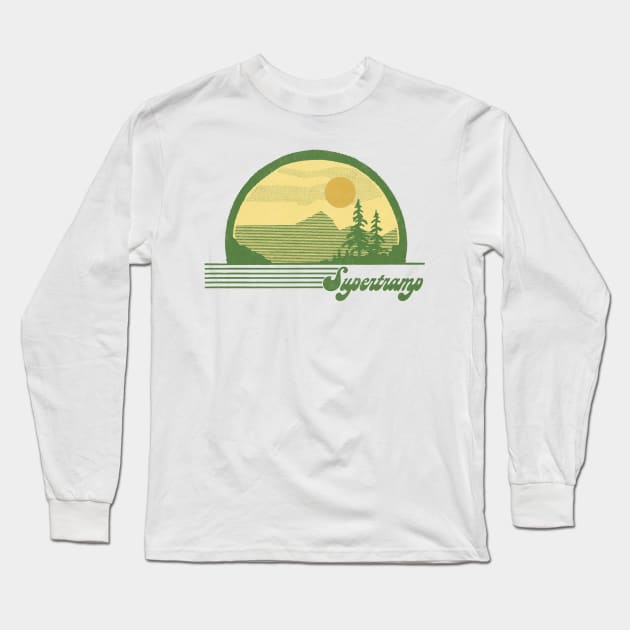 Supertramp / Retro Style 70s Fan Design Long Sleeve T-Shirt by DankFutura